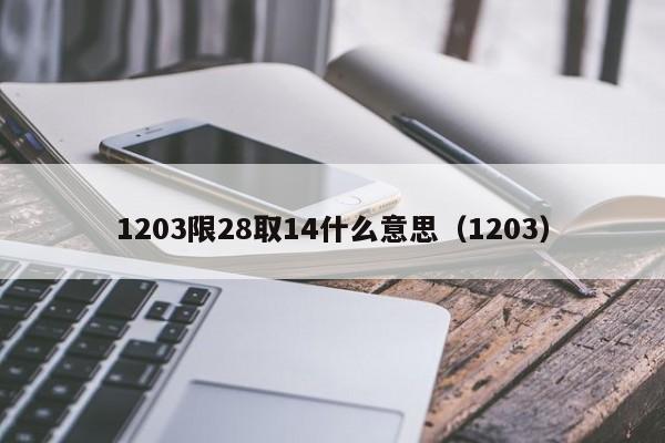 1203限28取14什么意思（1203）