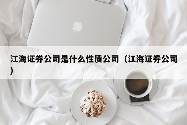 江海证券公司是什么性质公司（江海证券公司）