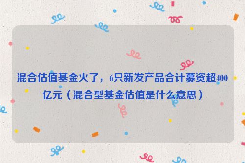 混合估值基金火了，6只新发产品合计募资超400亿元（混合型基金估值是什么意思）
