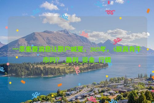 一条重要消息让散户喊冤，2023年，A股真有牛市吗？_盈利_资金_行情