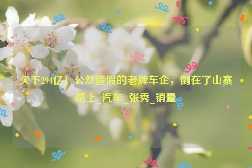 欠下294亿！公然造假的老牌车企，倒在了山寨路上_汽车_张秀_销量