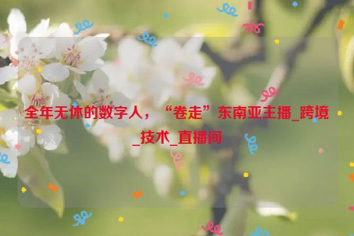 全年无休的数字人，“卷走”东南亚主播_跨境_技术_直播间