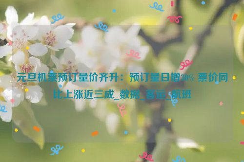 元旦机票预订量价齐升：预订量日增30% 票价同比上涨近三成_数据_客运_航班