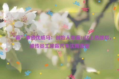 “薪”事困扰威马：创始人年薪12亿上热搜后，被传员工降薪汽车沈晖高管