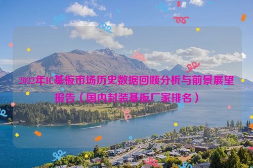 2022年IC基板市场历史数据回顾分析与前景展望报告（国内封装基板厂家排名）