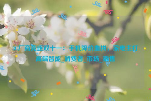 3C厂商竞逐双十一：手机降价血拼，家电主打高端智能_消费者_市场_销售