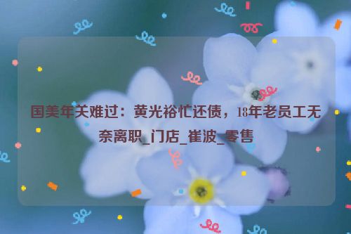 国美年关难过：黄光裕忙还债，18年老员工无奈离职_门店_崔波_零售