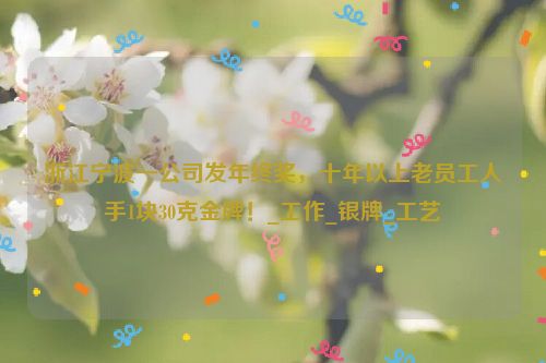 浙江宁波一公司发年终奖，十年以上老员工人手1块30克金牌！_工作_银牌_工艺